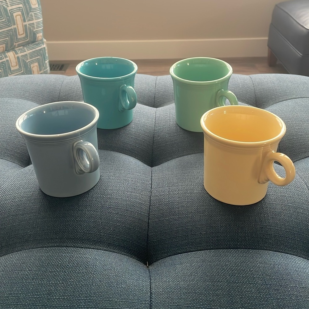 Vintage Fiestaware Coffee Mugs - Set of 2